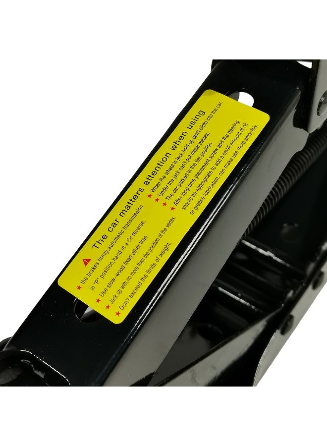 1.5 Ton Car Scissor Jack Heavy Duty Steel Lift Jack for SUV Sedan Coupe Hatchback Emergency Tire Change Tool Portable Compact Manual Screw Jack with Crank Handle, Reinforced Base, Anti-Rust, Roadside Garage Auto Repair Equipment Kit Set Pro OEM - Image 4